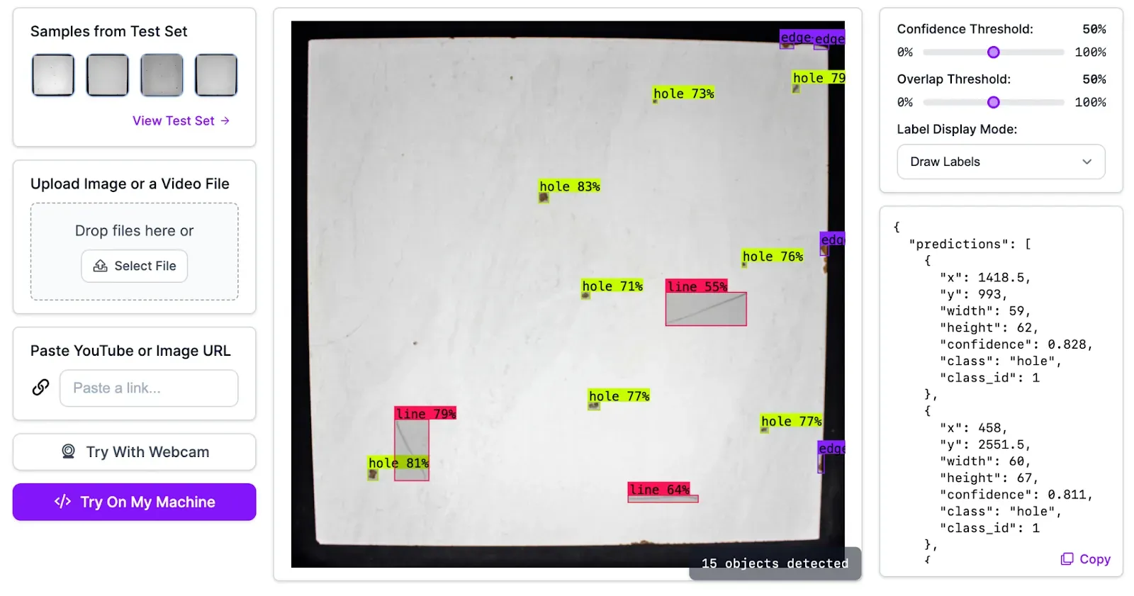 Ceramic Damage Detection